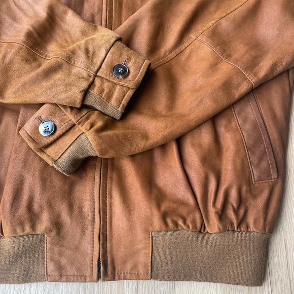 Werner Christ German design high quality leather bomber in EUC. EU 52 - Picture 6 of 7